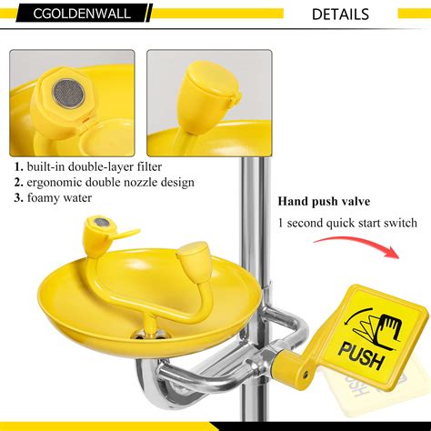 CGOLDENWALL Emergency Eyewash Station With Shower Combination Eye Wash Station And Shower