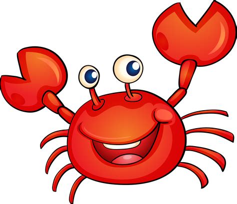 Crab Cartoon Illustration Crab Cartoon Vector Png Download 2135 Imagesee