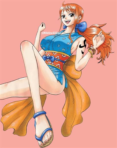 Nami One Piece One Piece Highres Tagme 1girl Breasts Large