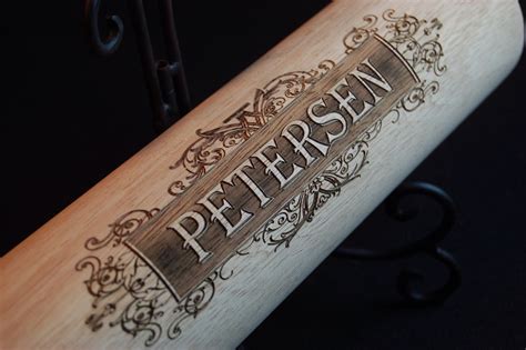 Personalized Rolling Pin Engraved Rolling Pin Personalized Etsy