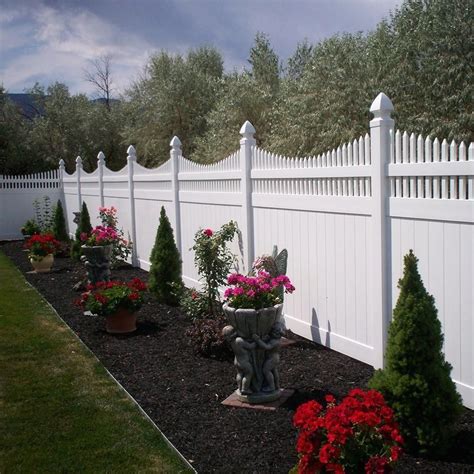 Weatherables Halifax 6 Ft H X 8 Ft W White Vinyl Privacy Fence Panel
