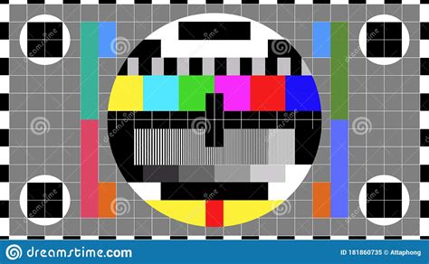 Tv Colour Bars Test Card Screen Smpte Television Color