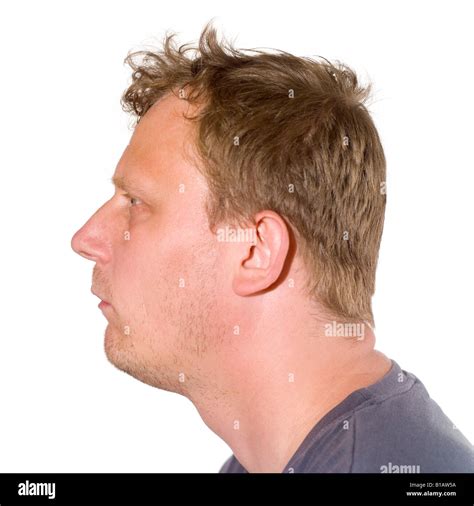 Portrait Of A Man Side View Stock Photo Alamy
