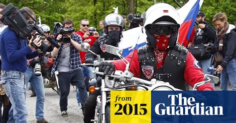 Pro Putin Bikers At Site Of Dachau Concentration Camp Video World News The Guardian