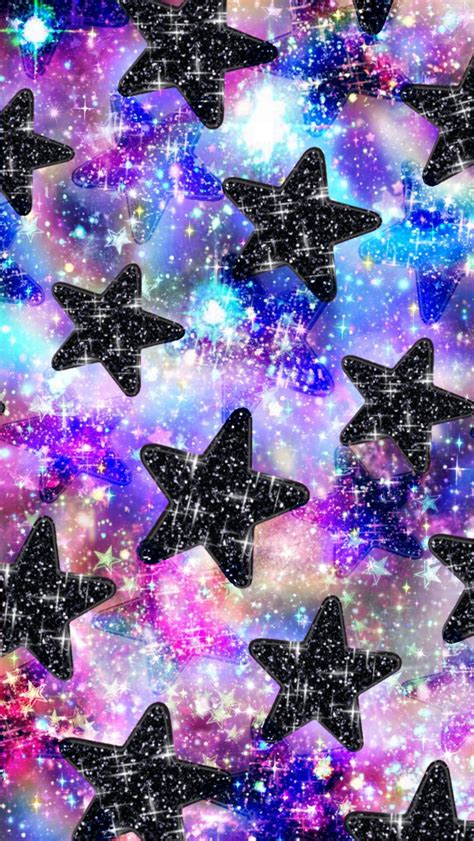 Sparkly Stars Made By Me Purple Sparkly Wallpapers Backgrounds