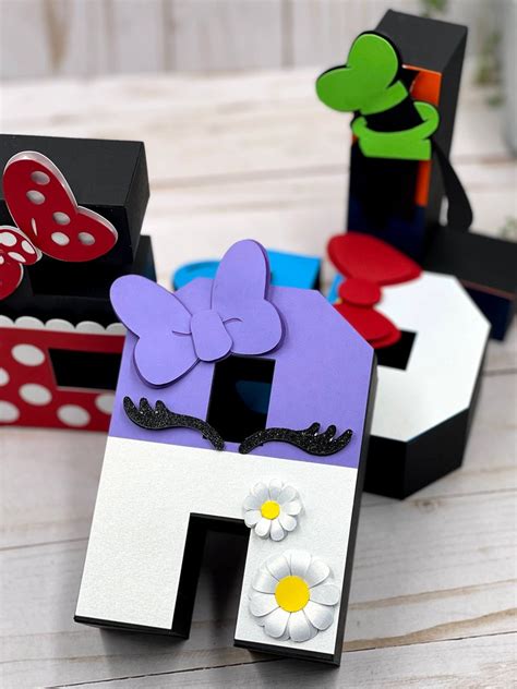 Personalized Mickey Mouse Letters 3d Letters Mickey Mouse Etsy