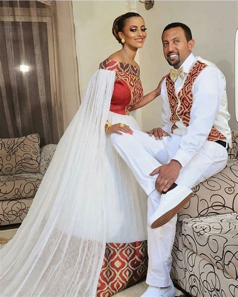The Beautiful Redi1112 With Enku Design Ethiopian Dress Ethiopian Wedding Dress Ethiopian
