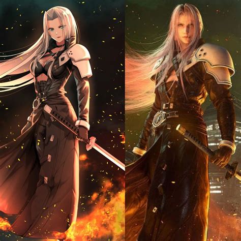 Female Sephiroth Final Fantasy Artwork Final Fantasy Art Final Fantasy