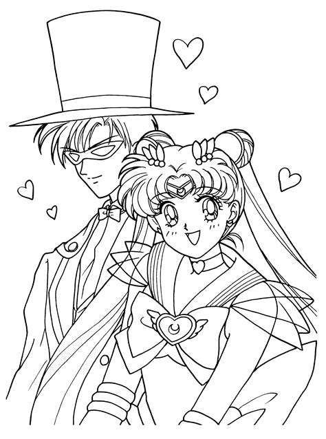 Imágenes De Sailor Moon Para Pintar Theneave