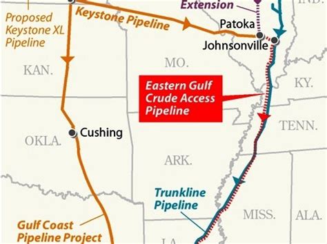 Map Little Known Pipeline Nearly As Big As Keystone Could Win Race To