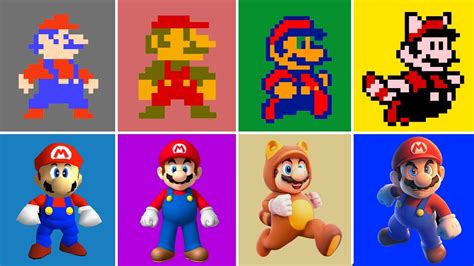 Super Mario Graphics Evolution 1983 2021 Youtube