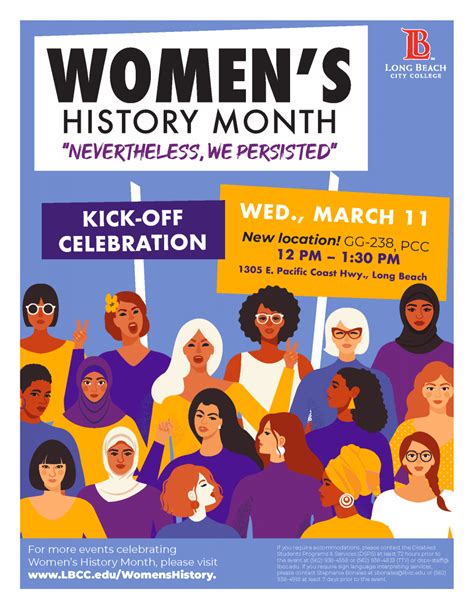 Women S History Month Printable Posters Calendar Printable