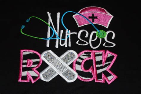 School Nurses Rock Or Just Nurses Rock Tshirt Etsy