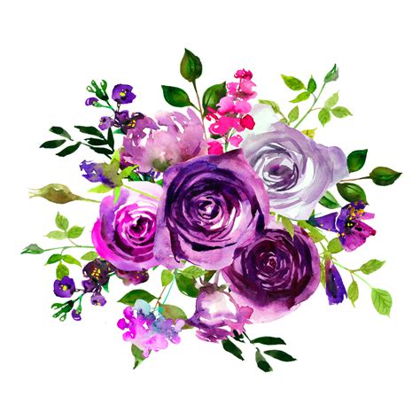 Deep Purple Peonies Flowers Bouquet Art Print By Artonwear X Small Flower Illustration