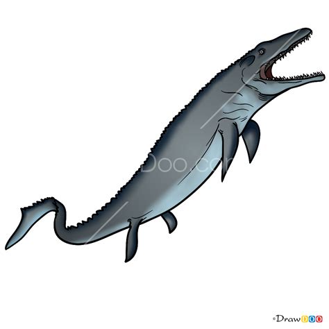 How to draw mosasaurus tutorial from jurassic world. How to Draw Mosasaurus, Jurassic Dinosaurs