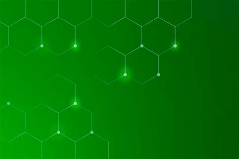 Free Vector Hexagon Shapes On A Green Background