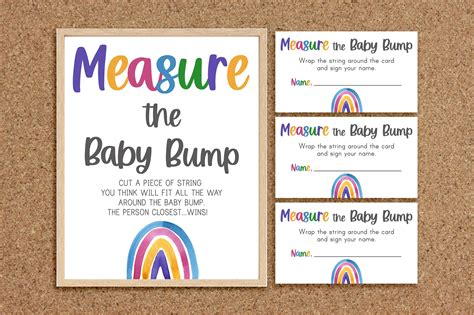 Measure Mommys Belly Game How Big Is Mommys Belly Etsy