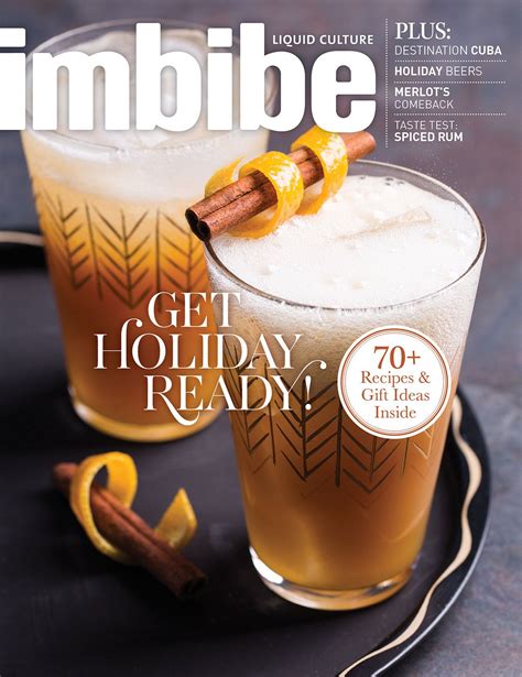 Hot chocolate is a perennial favorite this time of year. No. 64: Nov/Dec 2016 | Spiced rum, Holiday beer, Coconut rum drinks