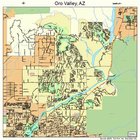 Map Of Oro Valley Az World Map
