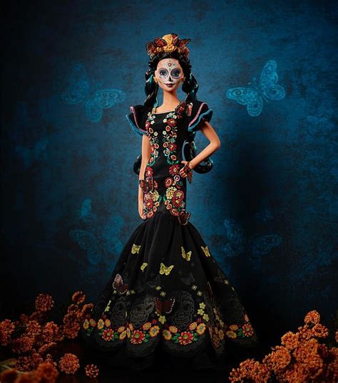 Day Of The Dead Barbie Doll Dressed Like The Traditional La Catrina