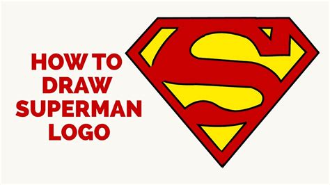 How To Draw A Superman Logo In A Few Easy Steps Drawing Tutorial For