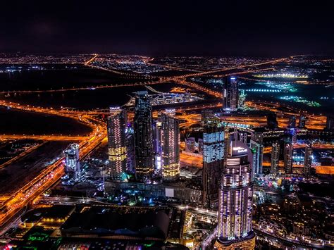 Dubai City Night Free Photo On Pixabay