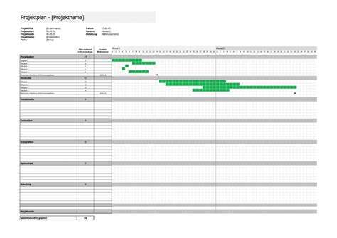 Bauzeitenplan excel vorlage 2021 kostenlos : Projektplan Vorlage | kostenlose Excel- & Powerpoint ...