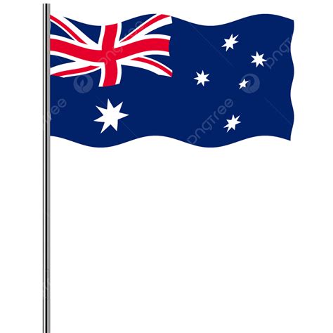 Bandeira Da Austrália Com Mastro Png Bandeira Da Austrália Com Mastro