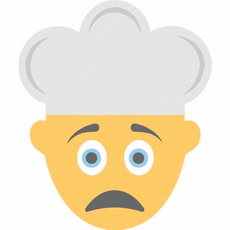 Chef Hat Emoji Emoticon Face Man Cook Tired Icon Download On
