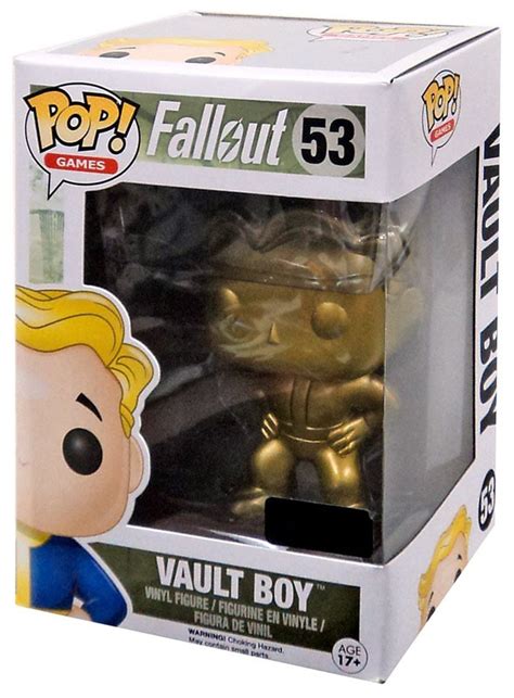 Funko Fallout Pop Games Vault Boy Exclusive Vinyl Figure 53 Gold Toywiz