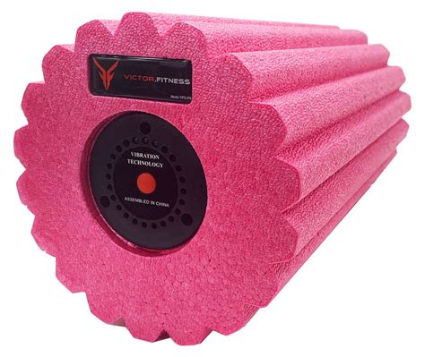 Victor Fitness Reviveroller Pink High Intensity Vibrating Massage Roller Vfx1pk Built In Long