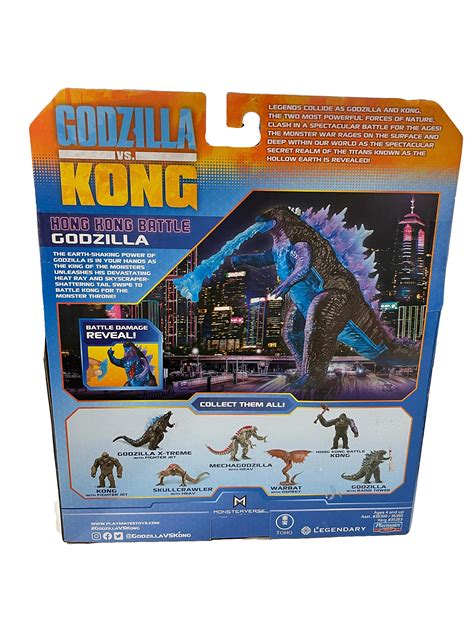 Godzilla Vs Kong Monster Verse Hong Kong Battle Toy Figure Godzilla