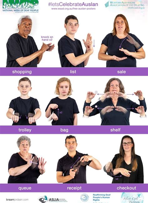 Western Australian Association Of The Deaf Inc Free Auslan Posters