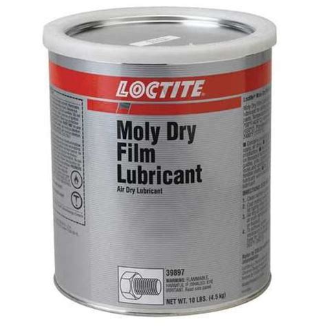 Loctite 233503 Dry Film Lubricant 10 Lb Can Black Lb 8017 Moly Dry