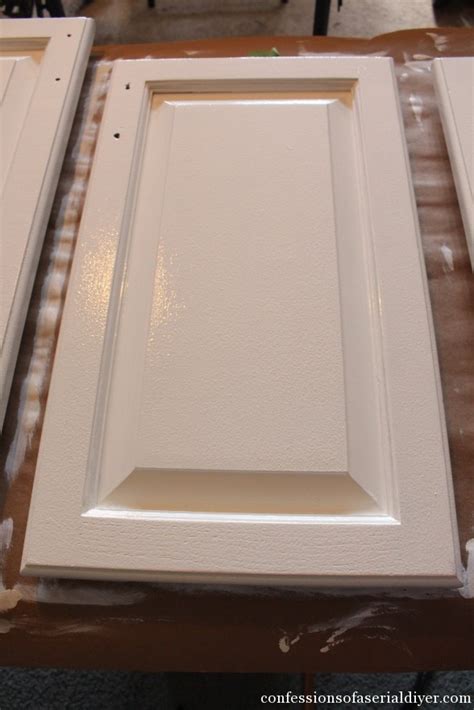 Spraying provides more consistent coating, but requires much more practice and experience to be good follow using single strokes with the grain to ensure a complete finish. How to Paint Kitchen Cabinets the RIGHT way!