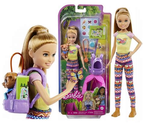 Mattel Κούκλα Barbie Stacie Camping για 3 Ετών Hdf70 Skroutzgr