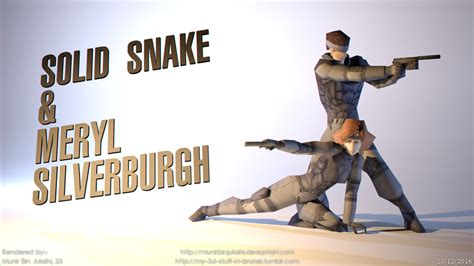 Mgs1 Solid Snake And Meryl Silverburgh By Munirbinjulaihi On Deviantart