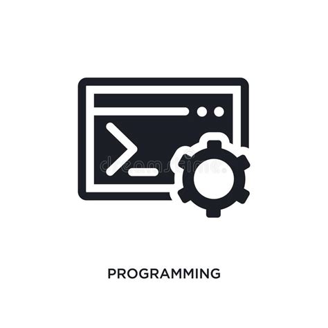 Programming Isolated Icon Simple Element Illustration From Concept