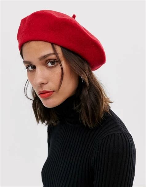 asos design wool beret asos how to wear a beret red beret wool berets
