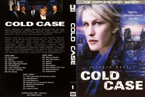 Cold Case Complete Season 1 Custom Tv Series Front Dvd Cover