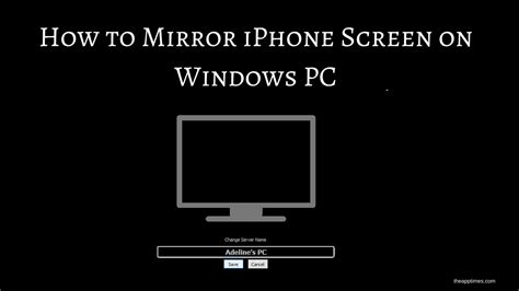 You do not have to be really good with technology to be able to use it. How to Mirror iPhone Screen on Windows PC - TheAppTimes