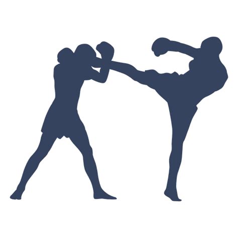Kickboxing Muay Thai Silhouette Fight Png Download 512512 Free