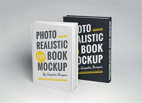 Standing Hardcover Book Mockup Free Psd Templates