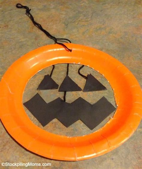 Halloween Craft Paper Plate Jack O Lantern With Images Classroom