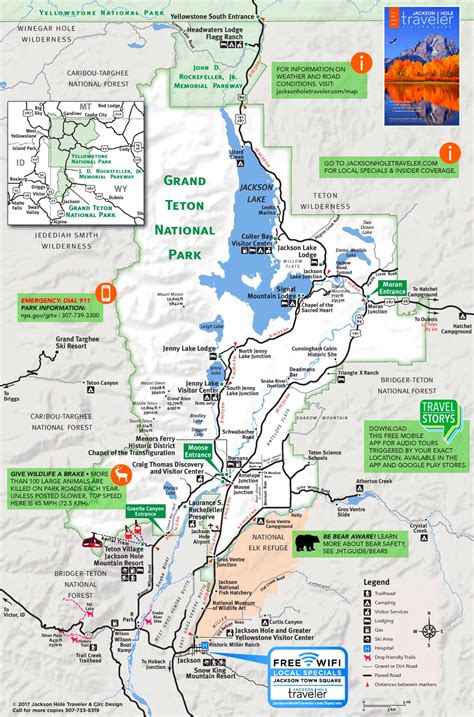 Grand Teton Tourist Map