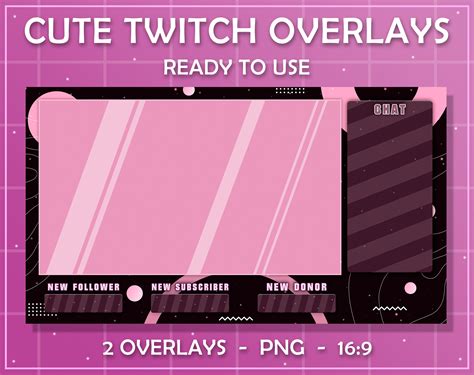 Twitch Cute Overlays For Stream Cute Overlay For Stream Etsy