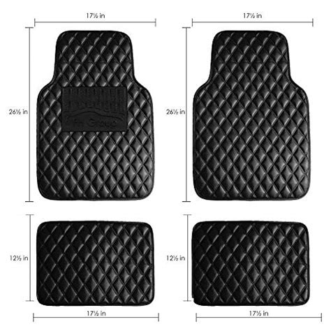 Fh Group F12002 Luxury Universal Liners Faux Leather Car Floor Mats