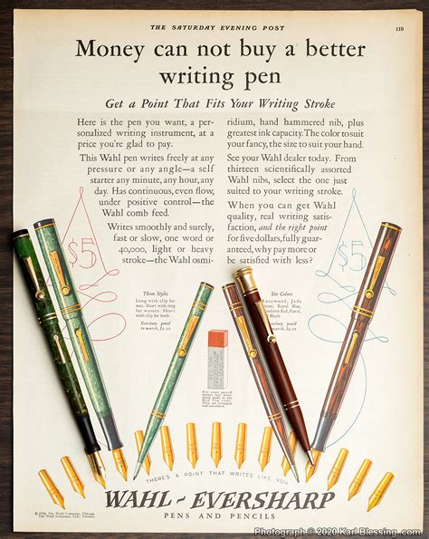 My Original Magazine Pen Ads Some With Matching Ish Pens Fountain