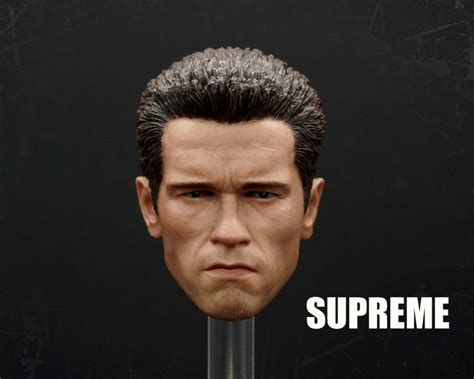 Supreme 16 Escala Arnold Schwarzenegger T800 Terminator Head Sculpt