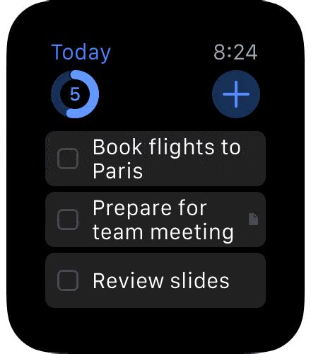 You can do the same process outlined above on the watch app for iphone, which i personally find to be the easier. Things task management app coming to Apple Watch with ...